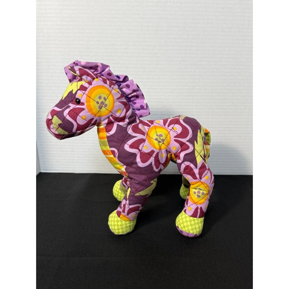 Douglas Horse Pony Cuddle Toys Quilt Patch Work 11" Plush